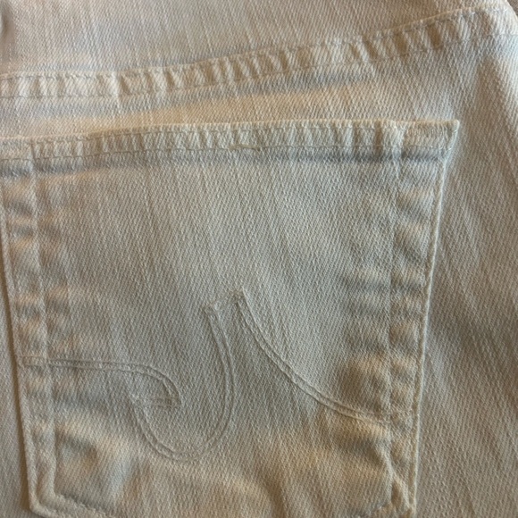 AG Adriano Goldschmied The Stevie Slim Straight Off-White Denim Jeans Size 29R - Picture 3 of 6